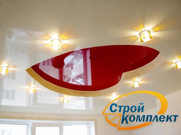 Многоуровневые натяжные потолки