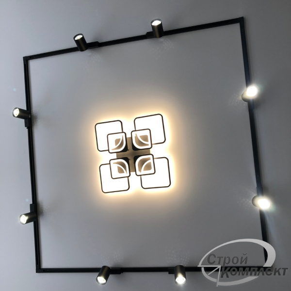 Фото матового натяжного потолка с технологией SLOTT