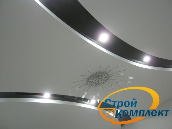 Фотографии двухуровневых потолков