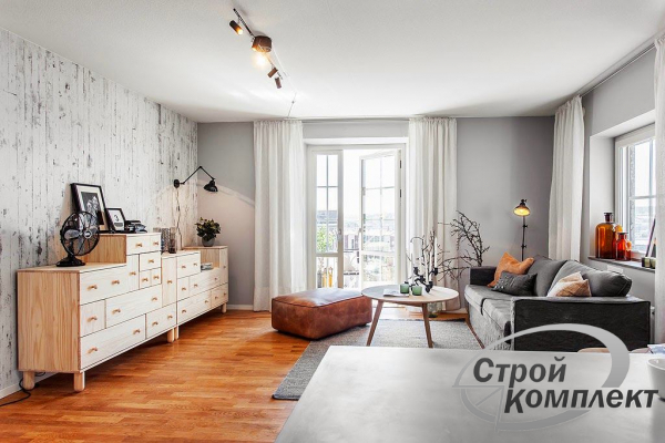 Натяжные потолки в квартиру-студию