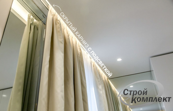 Натяжной потолок в спальню